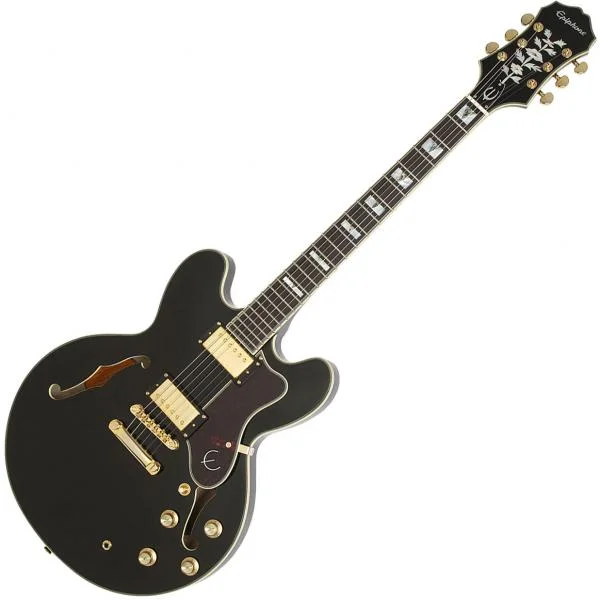 Epiphone Sheraton-II PRO - ebony Usine Directe