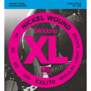 D‘addario ESXL170 XL Nickel Wound Basse 045-100 - jeu de 4 cordes Prix Bas
