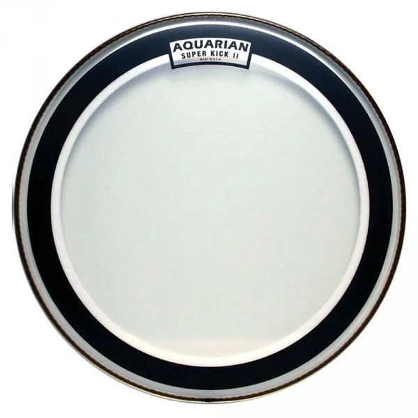Aquarian 24 Super Kick II Transparent Drumhead - 24 pouces Certifié