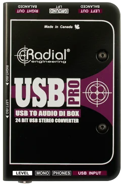Expédié Aujourd'hui Radial USB-Pro