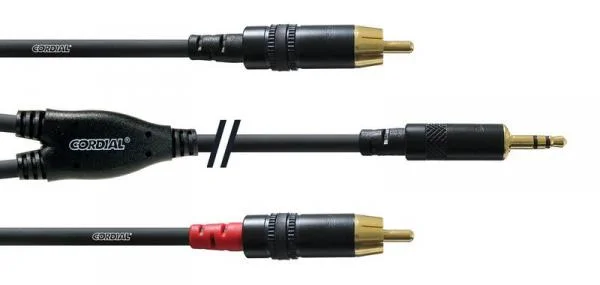 Marque Cordial CFY6WCC mini-jack / 2x RCA
