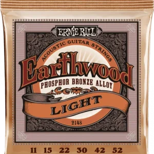 Ernie ball Folk (6) 2148 Earthwood Light 11-52 - jeu de 6 cordes Satisfait Ou Remboursé
