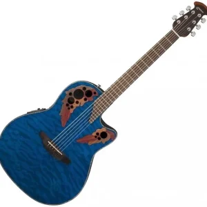 Ovation CE44P-8TQ-G Celebrity Elite Plus - trans blue Marque