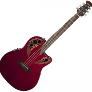 Ovation CE44-RR-C Celebrity Elite - ruby red Commande En Gros