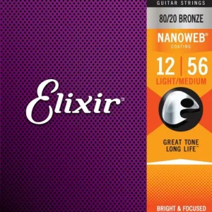 Petit Prix Elixir Acoustic (6) Nanoweb Light-Medium 12-56 - jeu de 6 cordes