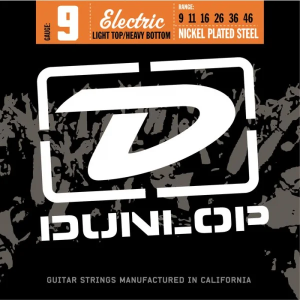 Haute Qualité Jim dunlop Electric Nickel Plated Steel 09-46 - jeu de 6 cordes