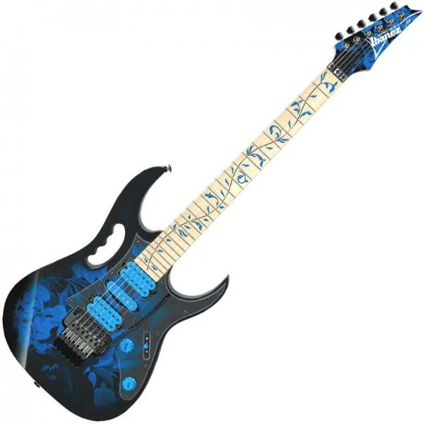 Ibanez Steve Vai JEM77P BFP Premium - blue floral pattern Vente Directe