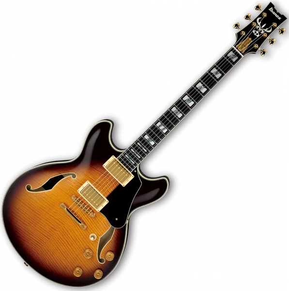 Ibanez John Scofield JSM100 VT Prestige Japan - vintage sunburst vt Commander Maintenant