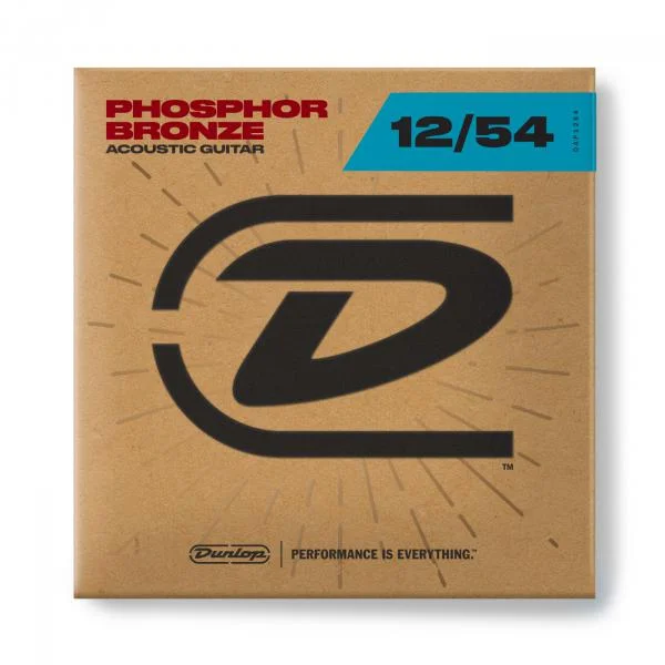 Livraison Express Jim dunlop Folk DAP1254 Phosphore Bronze Light 12-54 - jeu de 6 cordes