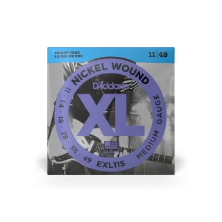 D‘addario EXL115 Nickel Wound Medium 11-49 - jeu de 6 cordes Pas Cher