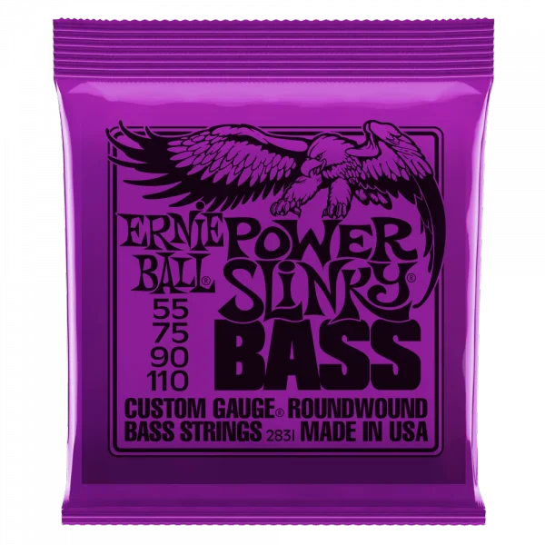Ernie ball Bass (4) 2831 Power Slinky 55-110 - jeu de 4 cordes Populaire
