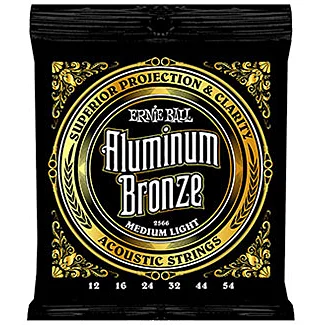 Ernie ball Folk (6) 2566 Aluminum Bronze 12-54 - jeu de 6 cordes Haute Qualité