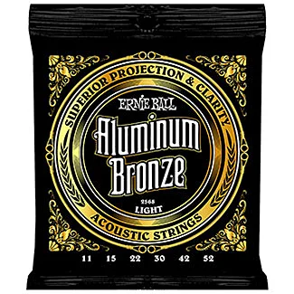 Ernie ball Folk (6) 2568 Aluminum Bronze 11-52 - jeu de 6 cordes Seulement Aujourd'hui