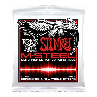 Ernie ball Electric (6) 2915 Slinky M-Steel 10-52 - jeu de 6 cordes Usine Directe
