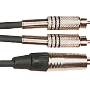 Certifié Yellow cable K02ST 2x RCA Male / Jack male stereo - 3m