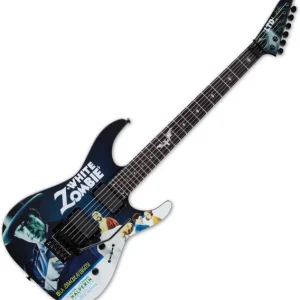 Ltd Kirk Hammett KH-WZ - black with white zombie graphic Soldes