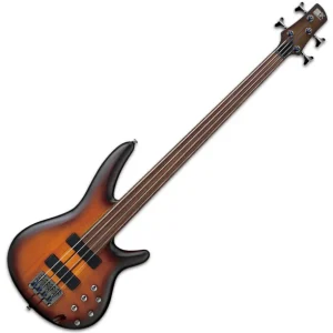 Dernier Modèle Ibanez Workshop SRF700 BBF 5-String (Fretless) - brown burst flat