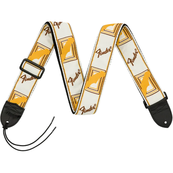 Fender Monogrammed Strap White/Brown/Yellow Vente Directe