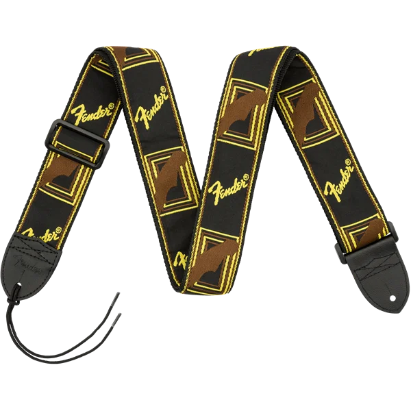 Commander Maintenant Fender Monogrammed Strap Black/Yellow/Brown