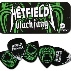 Prix Bas Jim dunlop PH112T114 JAMES HETFIELD BLACKFANG ULTEX COLLECTOR BOX PACK DE 6 - 1.14MM