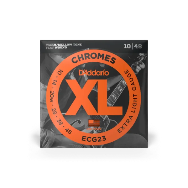 D‘addario ECG23 XL Chromes Flat Wound Extra Light - .010.048 - jeu de 6 cordes Bon Marché