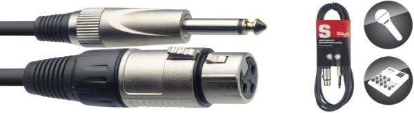 Stagg SMC6XP XLR f / Jack m - 6m Seulement Aujourd'hui