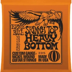 Ernie ball Electric (6) 2215 Skinny Top Heavy Bottom 10-52 - jeu de 6 cordes Must-Have