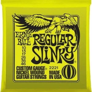 Ernie ball Electric (6) 2221 Regular Slinky 10-46 - jeu de 6 cordes Populaire