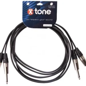 Promotion X-tone X1017-3M - 2 Jack(M) 6,35 / 2 Jack(M) 6,35
