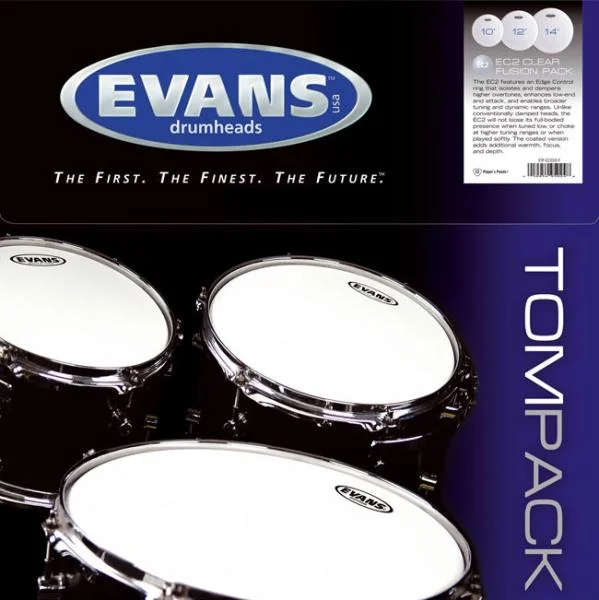 Meilleure Vente Evans Tom Pack G1 Clear Standard - TPG1CLRS - pack peaux