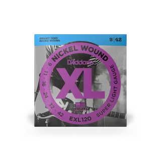 Haute Qualité D‘addario EXL120 Electric Super Light 09-42 - jeu de 6 cordes