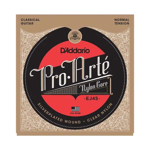 D‘addario EJ45 Pro Arte Classical Nylon Core - jeu de 6 cordes Expédition Rapide