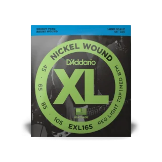 Prix Réduit D‘addario EXL165 Nickel Wound Electric Bass 45-105 - jeu de 4 cordes