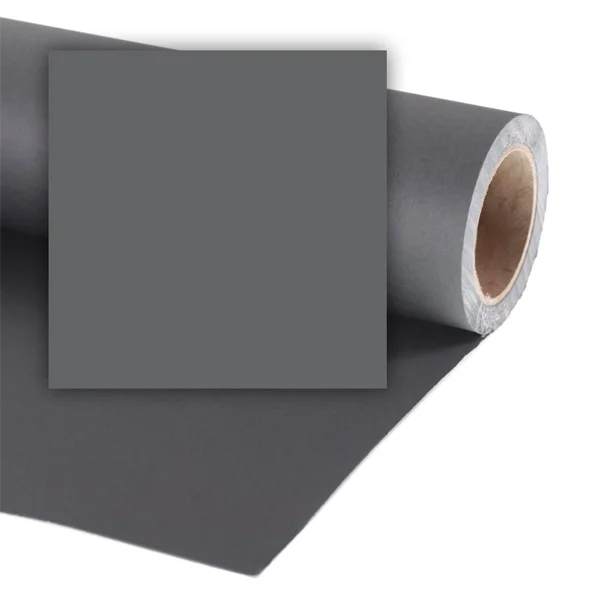 Colorama 1.35m x 11m Charcoal – Studio Paper Background Populaire