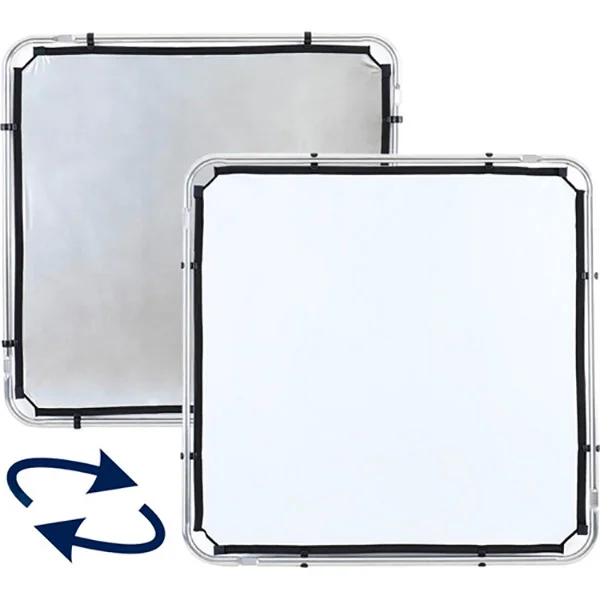 Manfrotto Skylite Rapid Fabric (silver/white 1.1×1.1m) – Reflector Super Prix
