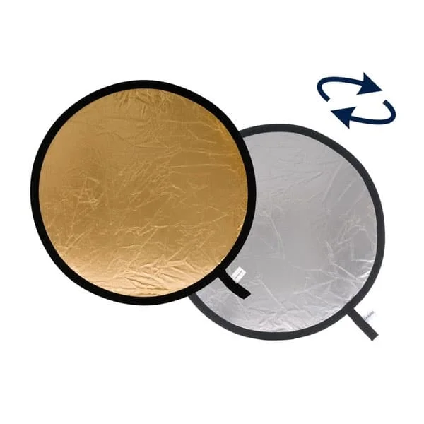 Offre Du Jour Manfrotto 3834 (95cm, Silver/Gold) – Folding reflector