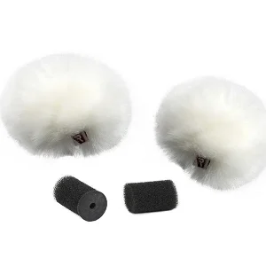 Usine Directe Rycote Windjammer Ristretto – Bonnette pour Lavalier Blanc (paire)