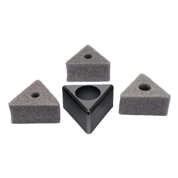 Prix Bas Black triangular microphone badge