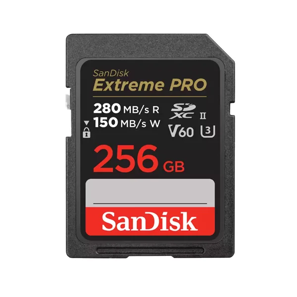 SanDisk SD Extreme Pro 256GB UHS-II 280MB/s V60 – Memory Card Top Vente