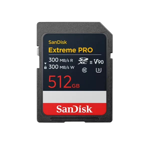 SanDisk SD Extreme Pro 512GB UHS-II 300MB/s V90 – Memory Card Marque