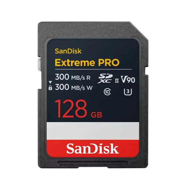 Super Prix SanDisk SD Extreme Pro 128GB UHS-II 300MB/s V90 – Memory Card
