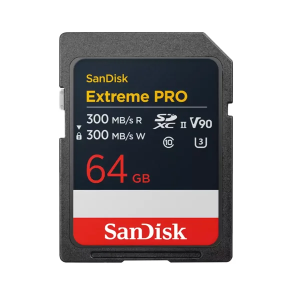 SanDisk SD Extreme Pro 64GB UHS-II 300MB/s V90 – Memory Card Seulement Aujourd'hui