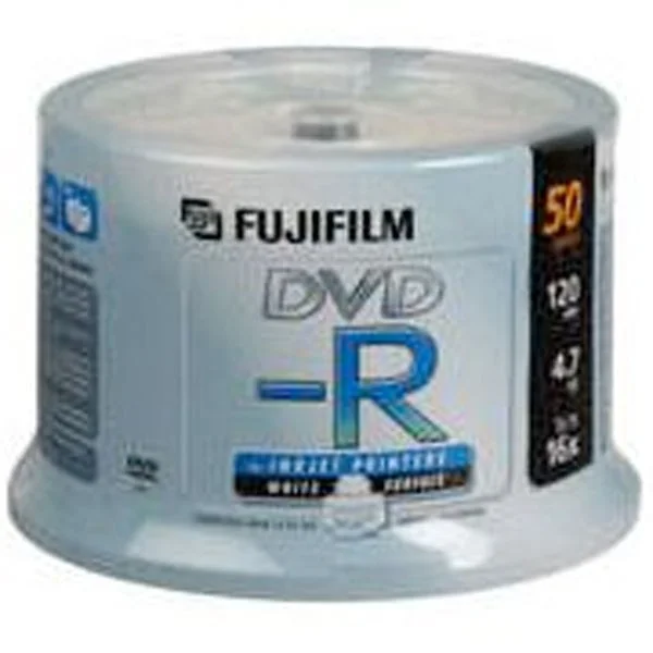 SPINDLE OF 50 DVD-R 4.7G FUJI PRINTABLE Dernière Chance