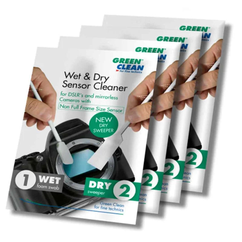 Seulement Aujourd'hui Green Clean Wet & Dry (APS-C, 4 pcs) – Sensor Cleaning Kit