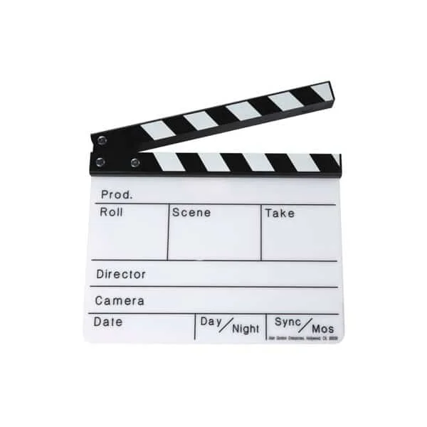 Promotion Saisonnière Clap de cinéma (30 x 24.5cm, blanc)