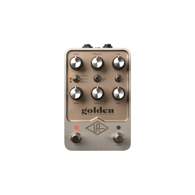 Dernier Modèle UNIVERSAL AUDIO UAFX Golden Reverberator Stereo Effects Pedal