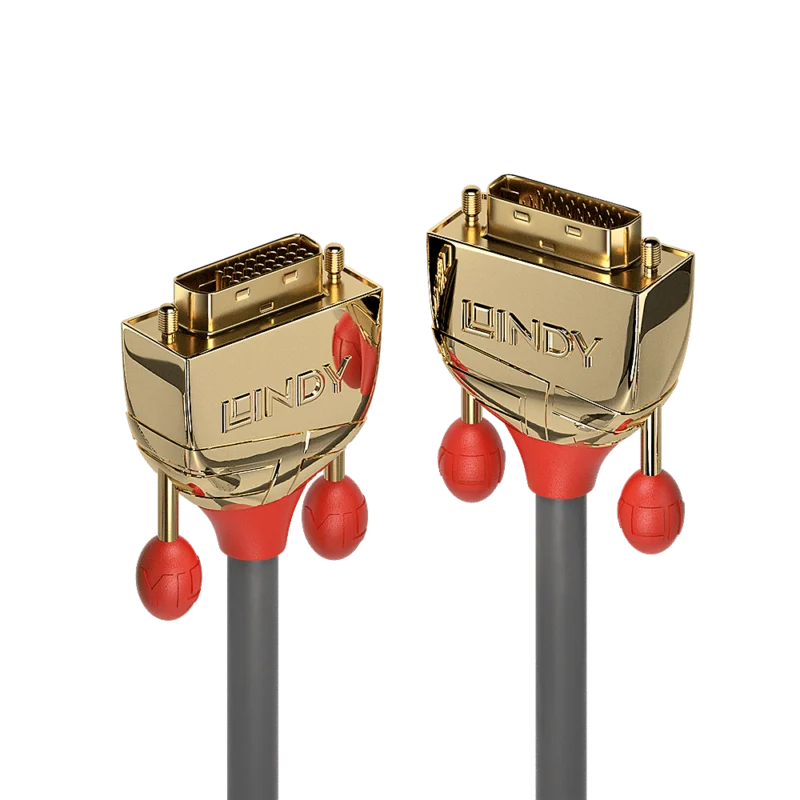 Offre Limitée Lindy Cavo DVI-D Dual Link Gold Line, 3m