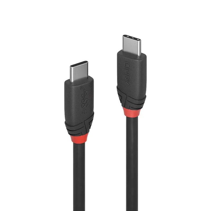 Dernier Modèle Lindy Cavo USB 3.1 Tipo C a C Black Line, 1.5m