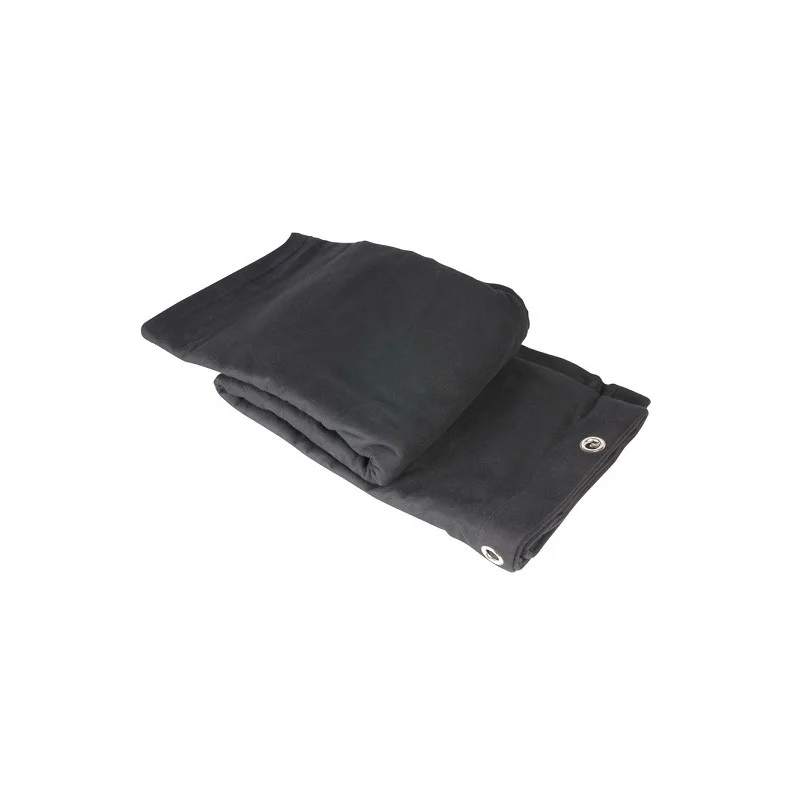 Meilleur Choix RIDEAU DE SCENE 6 x 4 M / MOLLETON B1 NOIR AVEC OEILLETS ACIER OURLE