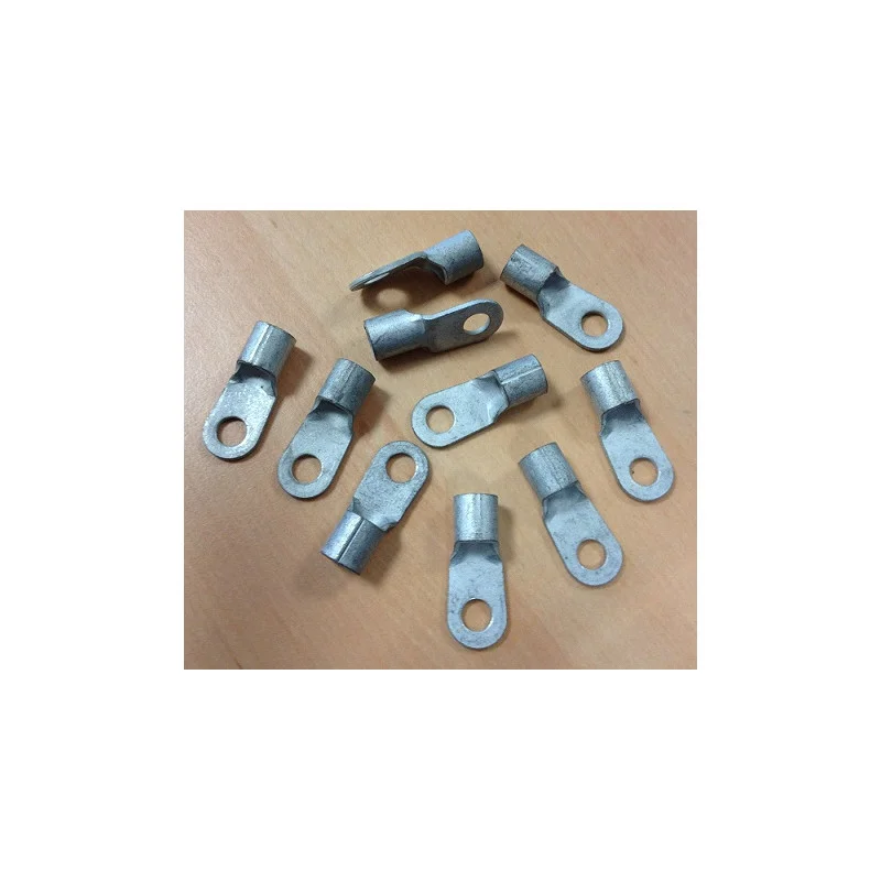 10 COSSES A OEIL AMP 6mm / M6 NON ISOLEES POUR CABLE 13-15mm² (6080) Prix Cassé
